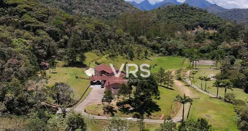 Pousada com 7 dormitórios à venda, 400 m² por r$ 4.300.000,00 - prata dos aredes - teresópolis/rj