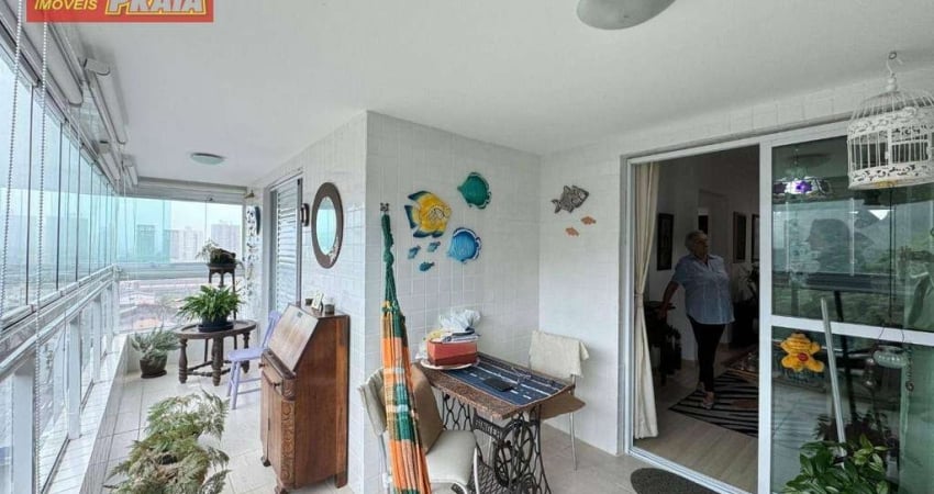 Apartamento em Mongaguá 2 quartos terraço gourmet, 83 m² por R$ 400.000 - Centro