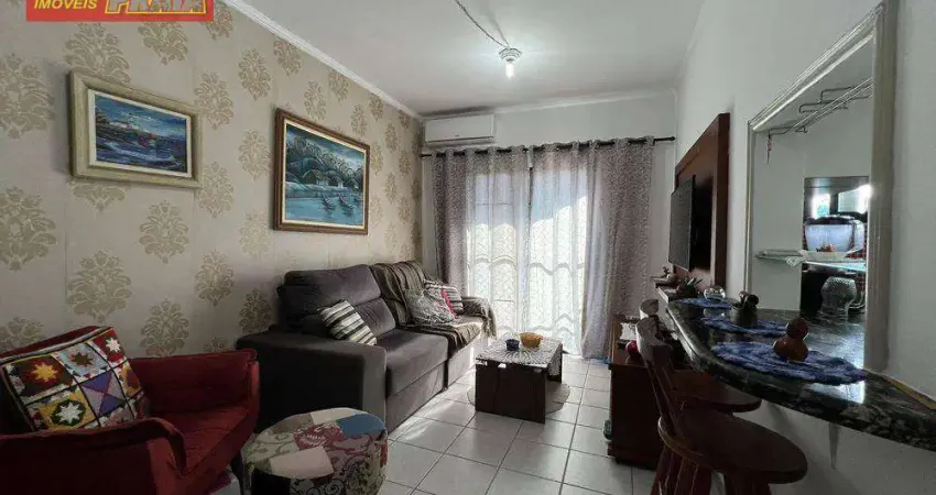 Apartamento 80 metros da praia com 2 dormitórios, 75 m² por r$ 336.000,00 - centro - mongaguá/sp