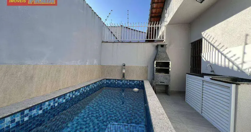 Casa elegante com piscina e churrasqueira à 50 metros da praia! 2 quartos, 86 m² por r$ 420.000 - balneário itaoca