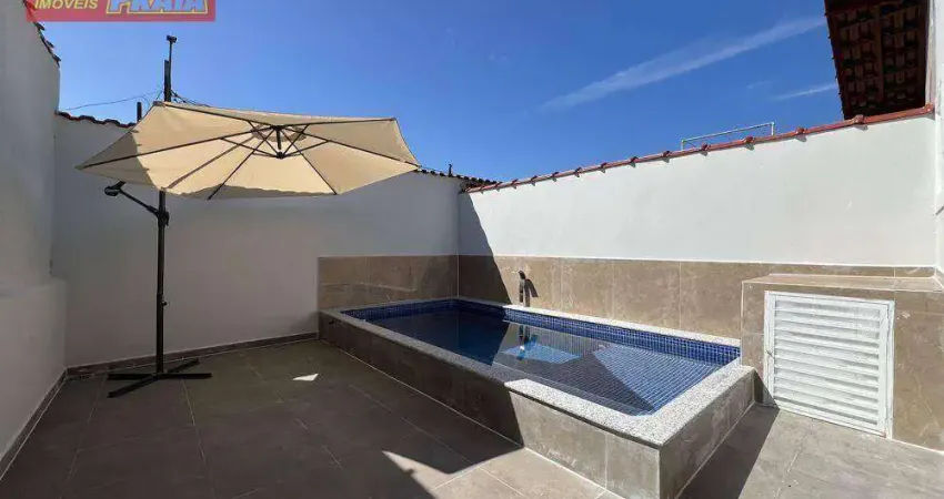 375.900 MONGAGUÁ CASA COM PISICNA 2 QUARTOS 76 m² - Jardim Praia Grande