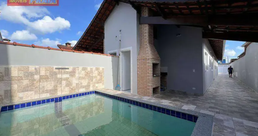 03 QUARTOS COM PISCINA 700 METROS DA PRAIA, 79 m² por R$ 441.000 - Balneário Itaguaí - Mongaguá/SP