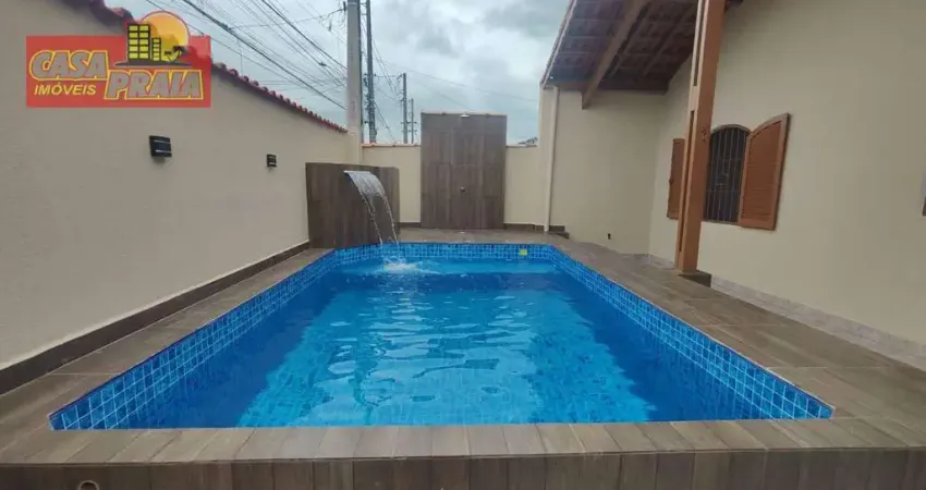 LOTE INTEIRO CASA COM PISCINA 2 QUARTOS EDICULA 109 m² por R$ 395.000 - Vila Atlântica  Mongagua/SP