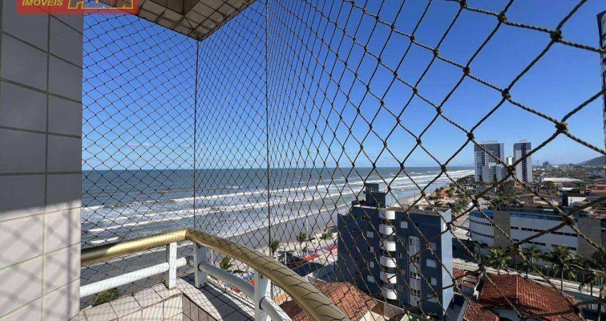 Prédio frente ao mar apartamento 1 quarto 2 sacadas 43 m² por R$ 280.000 - Aguapehú - Mongaguá/SP