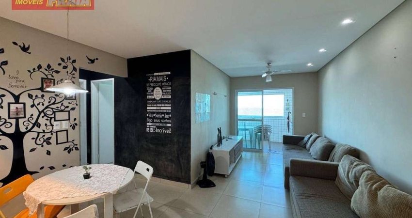 Em frente ao Mar! Apartamento com 2 quartos, 75 m² por R$ 420.000 - Vila Atlântica - Mongaguá/SP