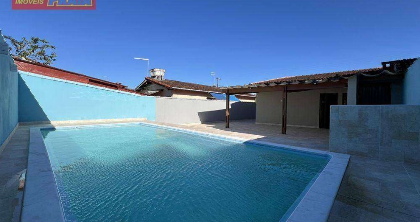 Lote inteiro com piscina casa 2 quartos à venda, 127 m² por R$ 430.000 - Balneário Flórida Mirim - Mongaguá/SP