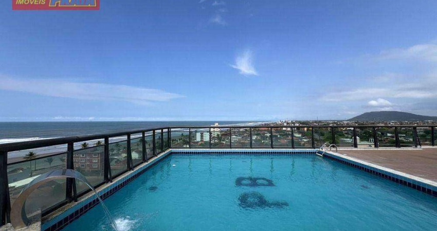 Vista para o mar!! Apartamento 2 quartos, 74 m² por R$ 299.000 - Balneário Itaoca - Mongaguá/SP