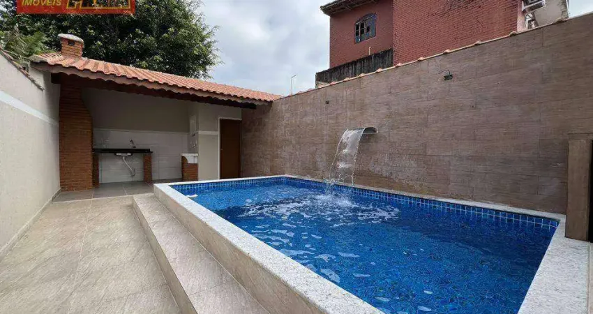 500 metros da praia casa 3 quartos, 107 m² por R$ 469.000 - Jardim Praia Grande - Mongaguá/SP