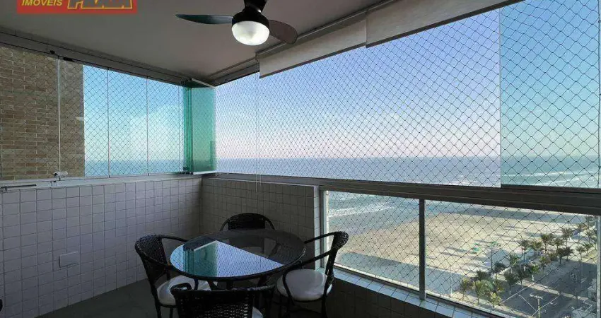 Vista para o mar apartamento 2 quartos, 74 m² por R$ 469.000 - Mongaguá/SP