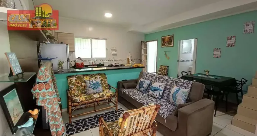 200 metros da praia sobrado em condomínio fechado 2 quartos, 60 m² por r$ 320.000 - vila atlântica - mongaguá/sp