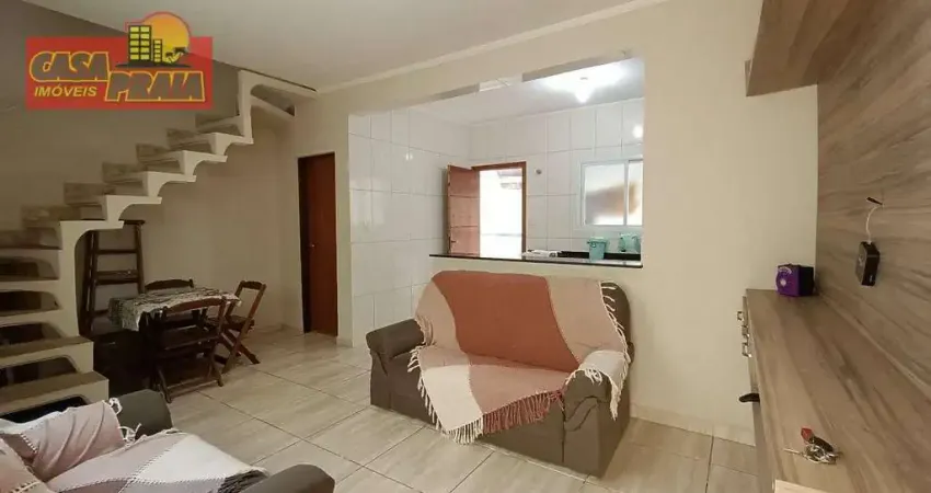 200 metros da praia sobrado em condomínio fechado 2 quartos, 60 m² por r$ 299.000 - vila atlântica - mongaguá/sp