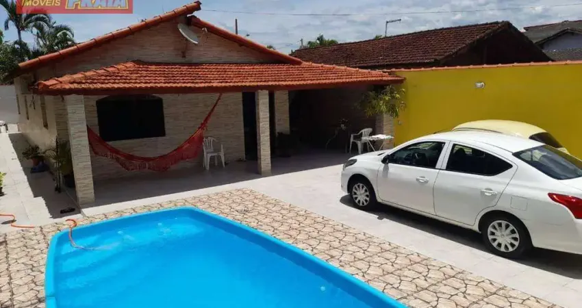 Casa espaçosa com piscina e 4 dormitórios, 99 m² por r$ 550.000 - jardim silveira - mongaguá/sp