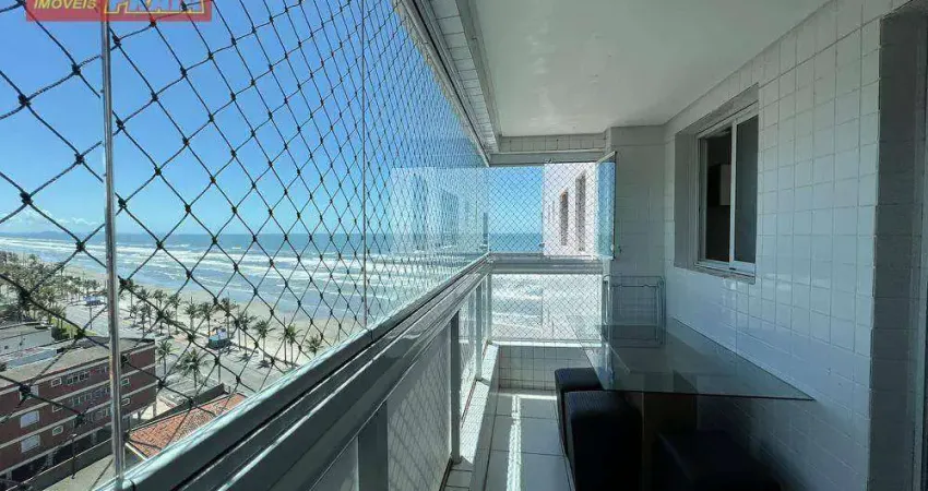 Apartamento prédio frente ao mar com lazer completo e 2 quartos, 70 m² por r$ 425.000 - vila atlântica - mongaguá/sp