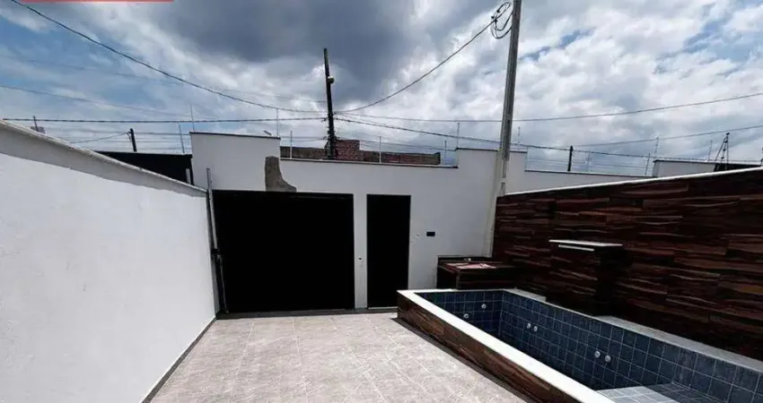 Itanhaem casa nova com piscina churrasqueira 2 quartos, 78 m² por r$ 429.000 - cibratel ii