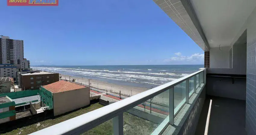 Centro prédio frente ao mar apartamento 2 quartos lazer completo, 71 m² por r$ 350.000 - centro - mongaguá/sp