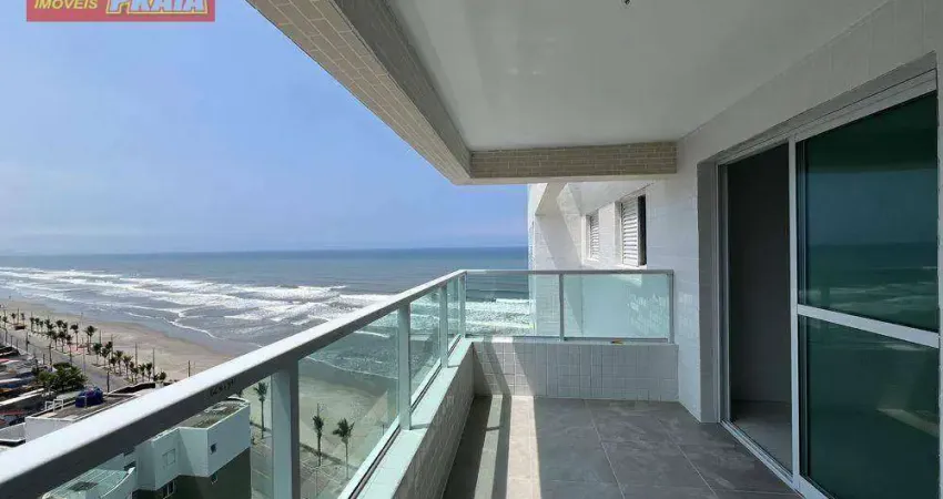 Vista para o mar apartamento 2 quartos, 76 m² por r$ 350.000 - vila atlântica - mongaguá/sp