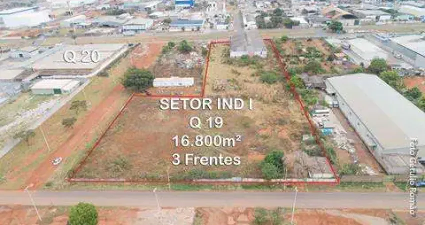 Quadra 19 - setor industrial de ceilandia - terreno 16.800m2 com 3 frentes