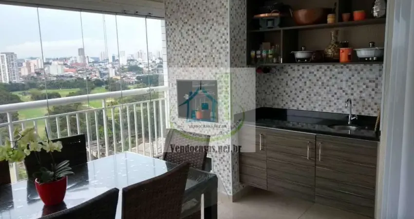 Maravilhoso, apartamento 3 suites, 2 vagas 136m² andar alto linda vista á venda no jardim marajoara-