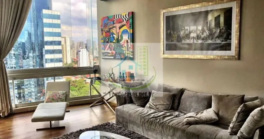 Apartamento locação 2 quartos brooklin mobiliado 108m² - r$ 10.500,00