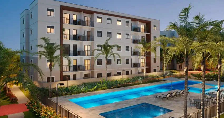 Apartamento 42 m² condomínio fechado área completo - hortolandia