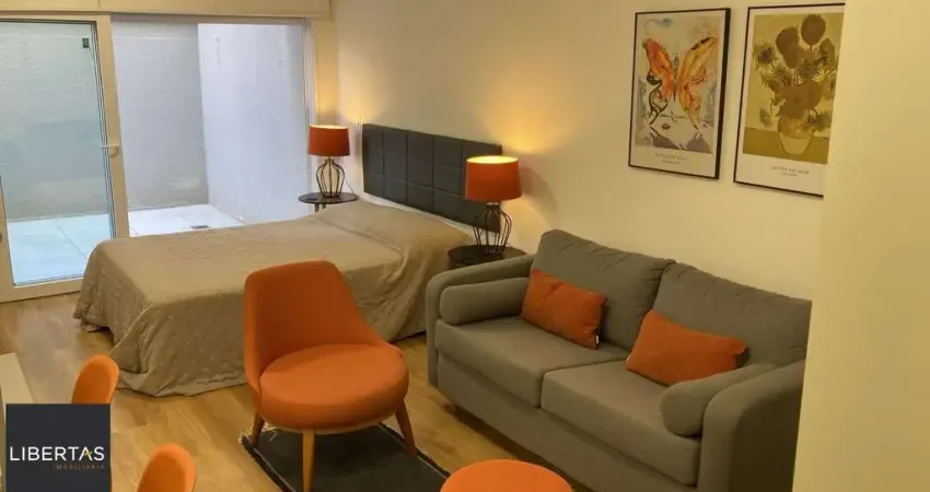 Apartamento térreo garden com 1 dormitório, 1 suíte, 1 vaga de garagem