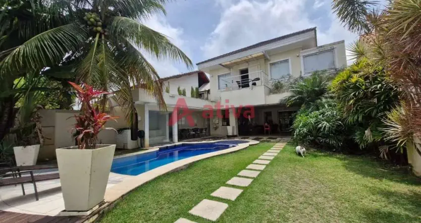 Casa tríplex com 4 suítes a venda no santa mônica classic - barra da tijuca - rio de janeiro