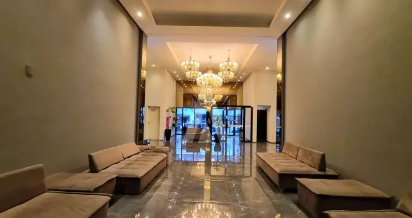 Apartamento de alto padrão, com 1 quarto, sacada com churrasqueira, prédio com elevador e 1 vaga de garagem, no centro de joinvi