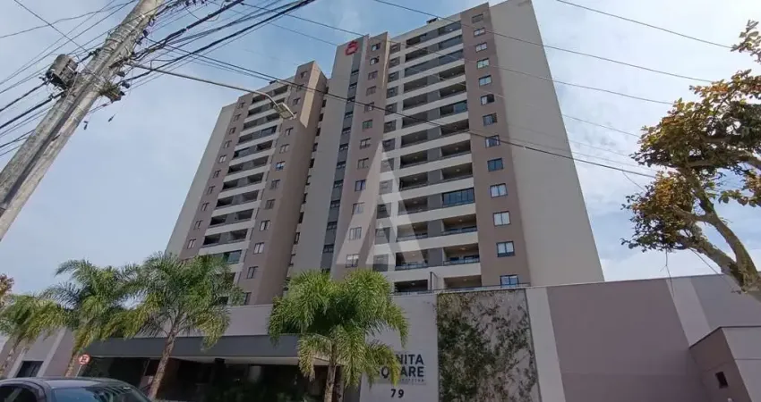 Apartamento 2 quartos sendo 1 suíte, sacada com churrasqueira, 1 vaga de garagem e prédio com elevador no bairro anita garibaldi