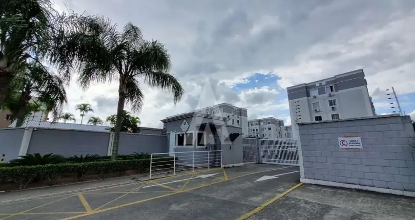 Apartamento no bairro Aventureiro com 2 quartos, com sala de estar e jantar, cozinha com armários e 1 vaga de garagem.