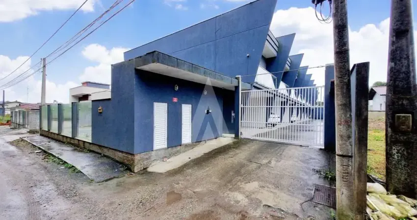 Geminado com 3 dormitórios, sendo 1 suíte, 1 banheiro social e portão eletrônico em araquari