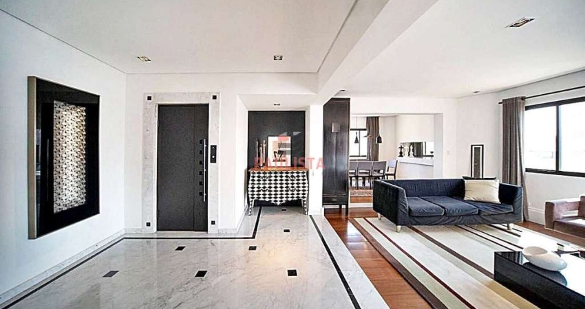 Cobertura Duplex com 364m², 5 vagas, piscina à venda em Moema Índios