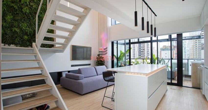 Apartamento Mobiliado à venda, 67,50m², 1 suíte, 2 vagas, ao lado do Metrô no Campo Belo