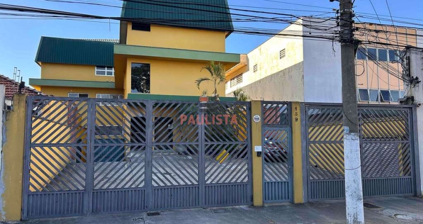 Galpão, Prédio a VENDA e LOCAÇÃO, 1.281 m2, 15 vagas, Vila Moinho Velho, Sacomã, São Paulo, SP.