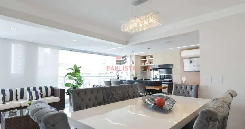 Apartamento à venda com 162m², 3 suítes, 3 vagas, varanda gourmet e lazer na Vila Mariana