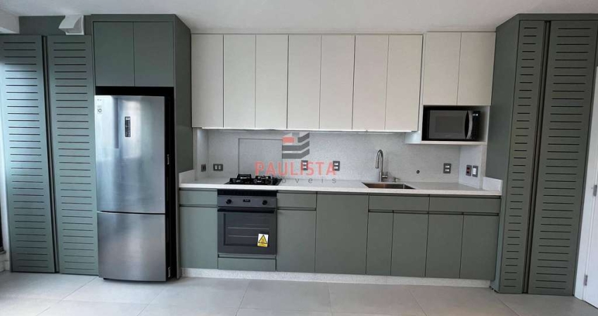 Apartamento de 1 Dormitório, Semi Mobiliado e com Ar Condicionado, com Lazer Completo em Localizaçã