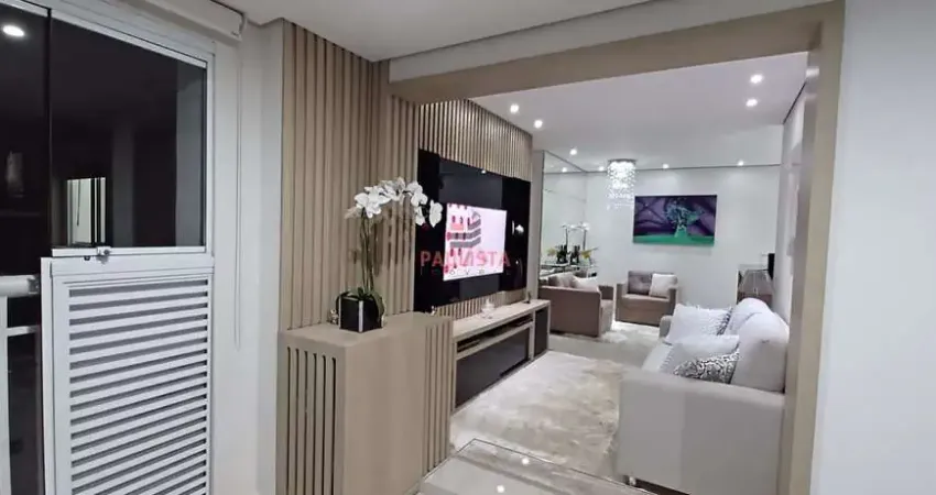 Apartamento à venda 2 dormitórios e 2 vagas de garagem na chácara inglesa, cozinha americana planej