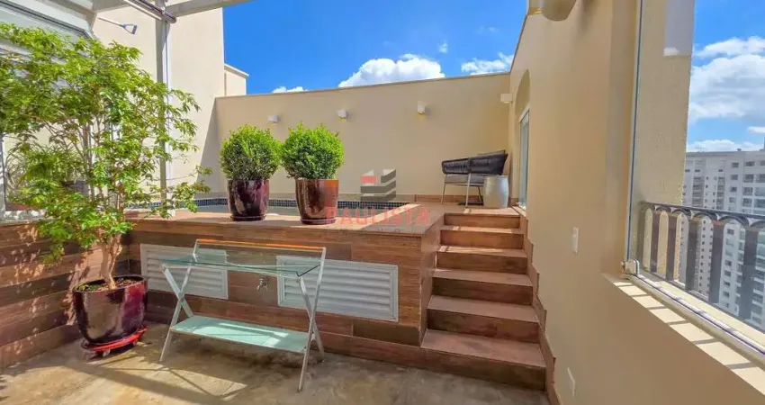 Cobertura duplex de alto padrão, piscina privativa, 386 m², 4 suítes, 8 vagas – campo belo