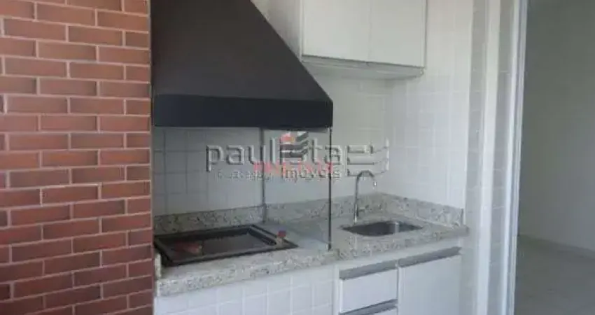 Apartamento 1 dormitório, 1 banheiro, sala com varanda gourmet, cozinha americana com lavanderia, 1