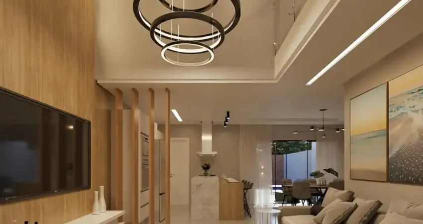 Sobrado geminado de alto padrão com 3 suítes à venda no bairro américa em joinville - sc por r$ 1.350.000,00.