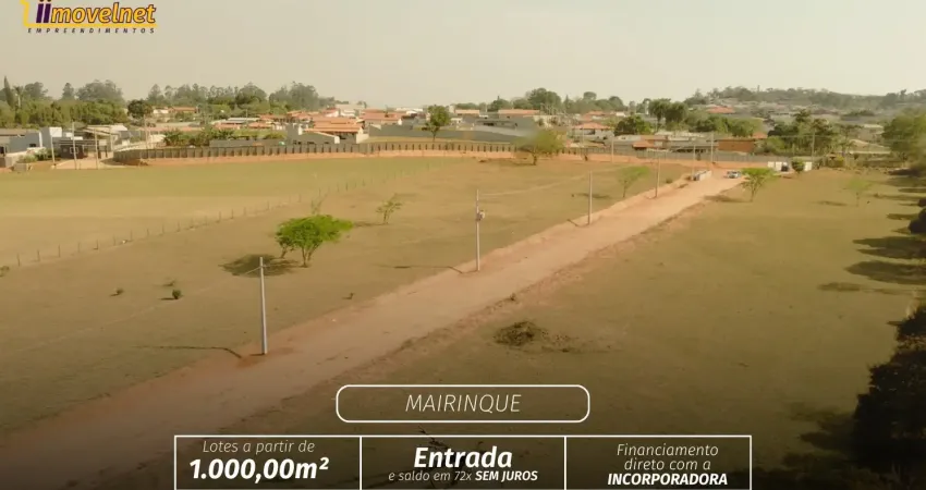 Lançamento de Loteamento em Mairinque LIBERADO PARA CONSTRUIR