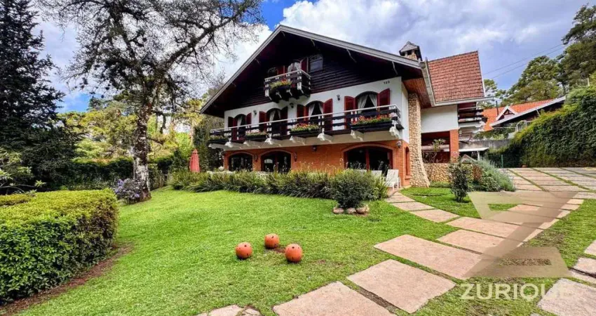 Casa com 5 dormitórios à venda, 405 m² por r$ 2.450.000 - jardim embaixador - campos do jordão/sp