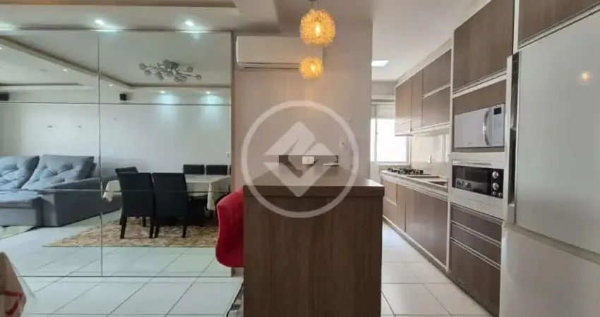 Apartamento de 2 dormitórios com sacada fechada e churrasqueira no bairro areias, são josé codigo: 142229