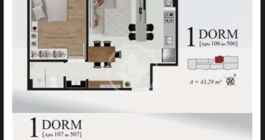 Apartamento com 1 quarto à venda na Rua das Cerejeiras, 44, Saco dos Limões, Florianópolis