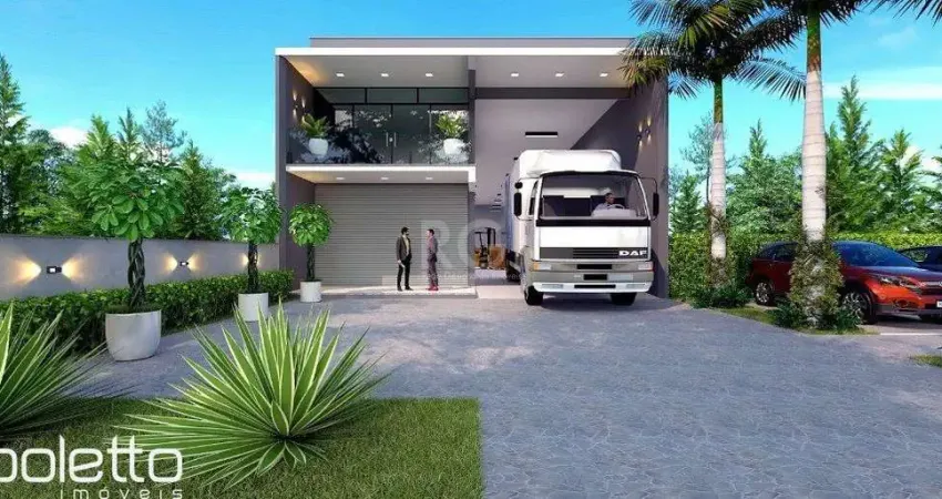 Pavilhão 720m² com mezanino, depósito, banheiros, femininos e masculinos, vestiá