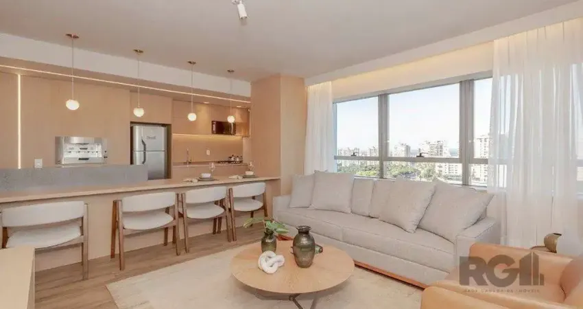 Apto de 1 dormitório com 60m² pronto para morar com 2 vagas e vista panorâmica