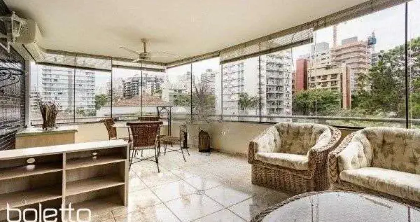 Amplo apartamento com 3 dormitórios, churrasqueira e hidromassagem - 222m² - Pet