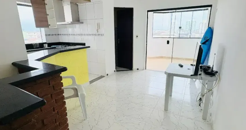 Apartamento cobertura duplex à venda na cidade ocian, praia grande, 119m², 2 suítes