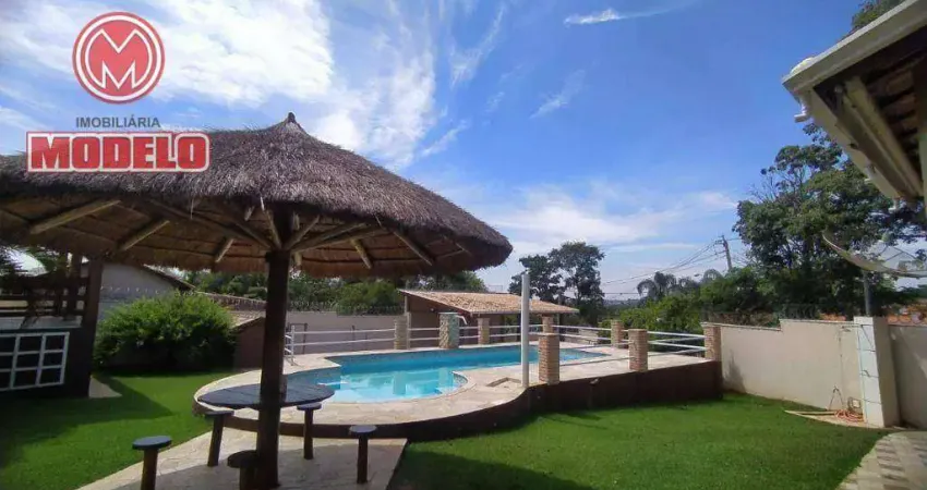 Chácara com 4 dormitórios à venda, 1024 m² por r$ 950.000.000,00 - estância lago azul (ártemis) - piracicaba/sp