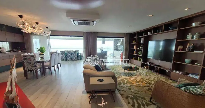 Apartamento com 4 dormitórios à venda, 281 m² por r$ 12.000.000 - riviera de são lourenço - bertioga/sp