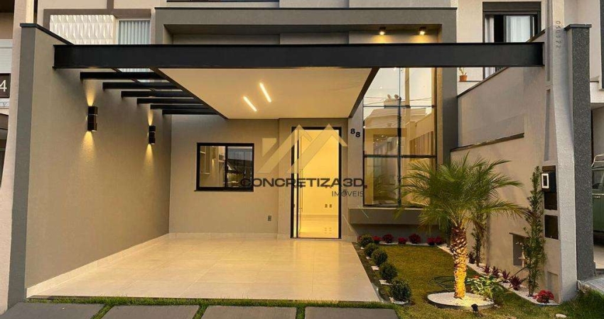 Casa à venda em Indaiatuba, Jardins do Império, com 3 suítes, com 125 m², Condomínio Vila Ytu